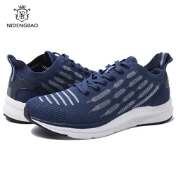 NIDENGBAO Men Casual Shoes Men Shoes Men Sneakers Flats Comfortable Breathable Microfiber Outdoor Leisure Footwear Trendy Style