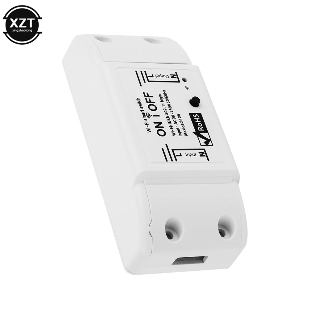 Tuya On-Off Perangkat WiFi Nirkabel Cerdas Lampu LED Remote Control Suara Controller Ponsel Remote Switch