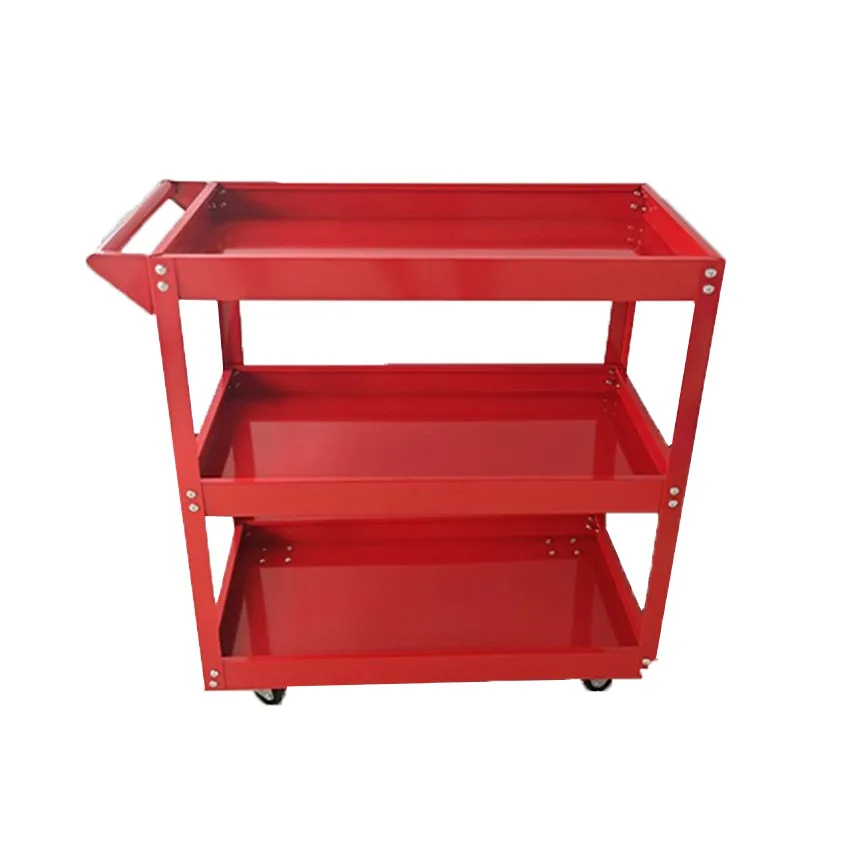 Cart professional workshop tools 3 floors with wheels 3-Level Garage Storage Workshop Wheel Parts and Trolley Cabinet Cart Tool