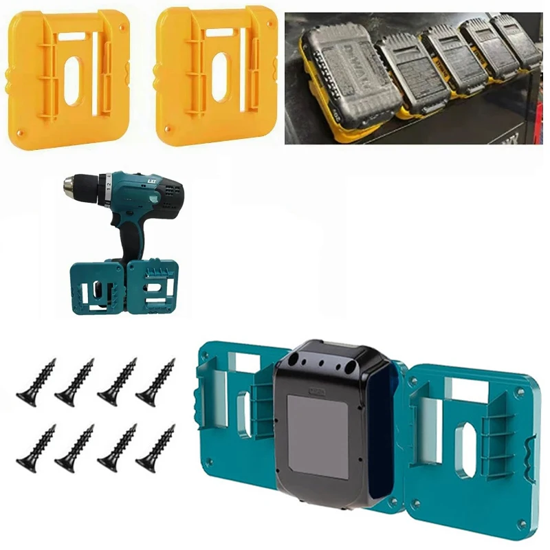 

For Makita For Dewalt 18V 20V Battery Splice Battery Holder Battery Mount Dock Holder Battery Base Bracket Wall Mount
