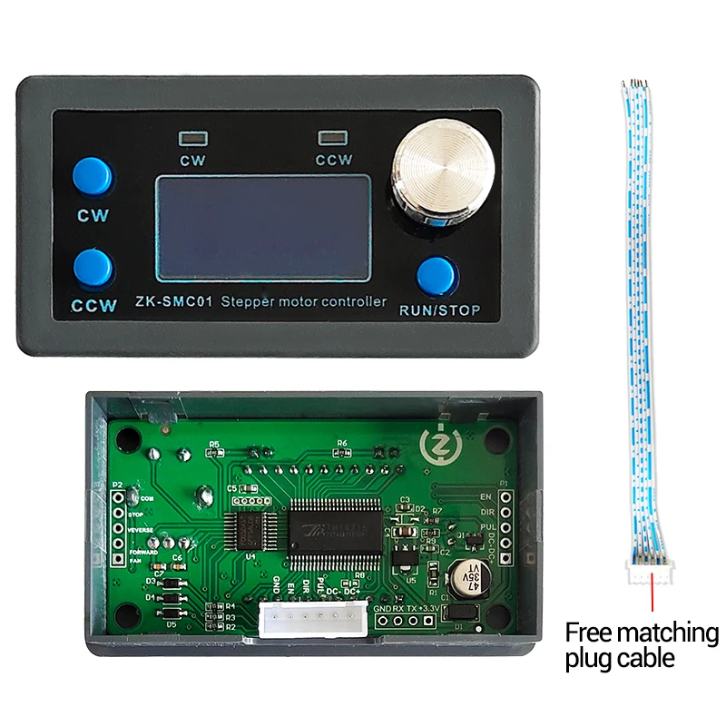 Stepper Motor Driver Controller DC 5-30V Reverse Pulse Speed Control Board Programmable PLC Serial Communication ZK-SMC01