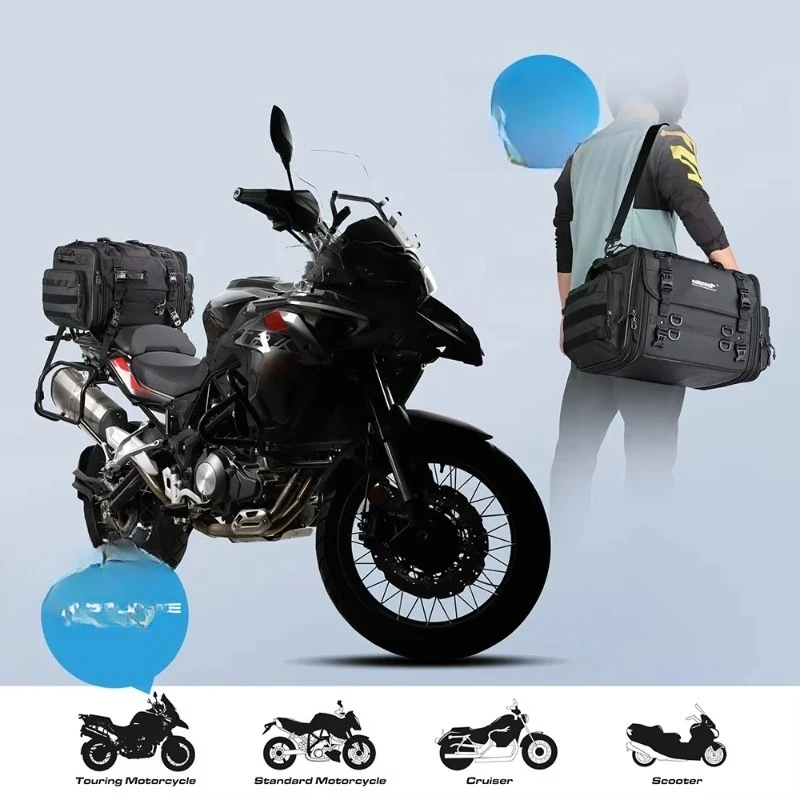 Porta-bagagens de viagem para carro, porta-malas oculto de luxo para motocicleta