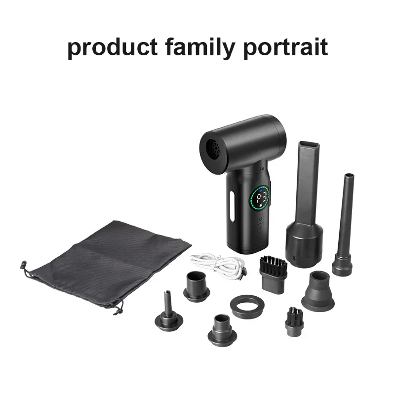 Portable Wireless Automotive Vacuum Cleaner Dual Purpose for Home and Automobile 120W High Power Powerful Vacuum Cleaner