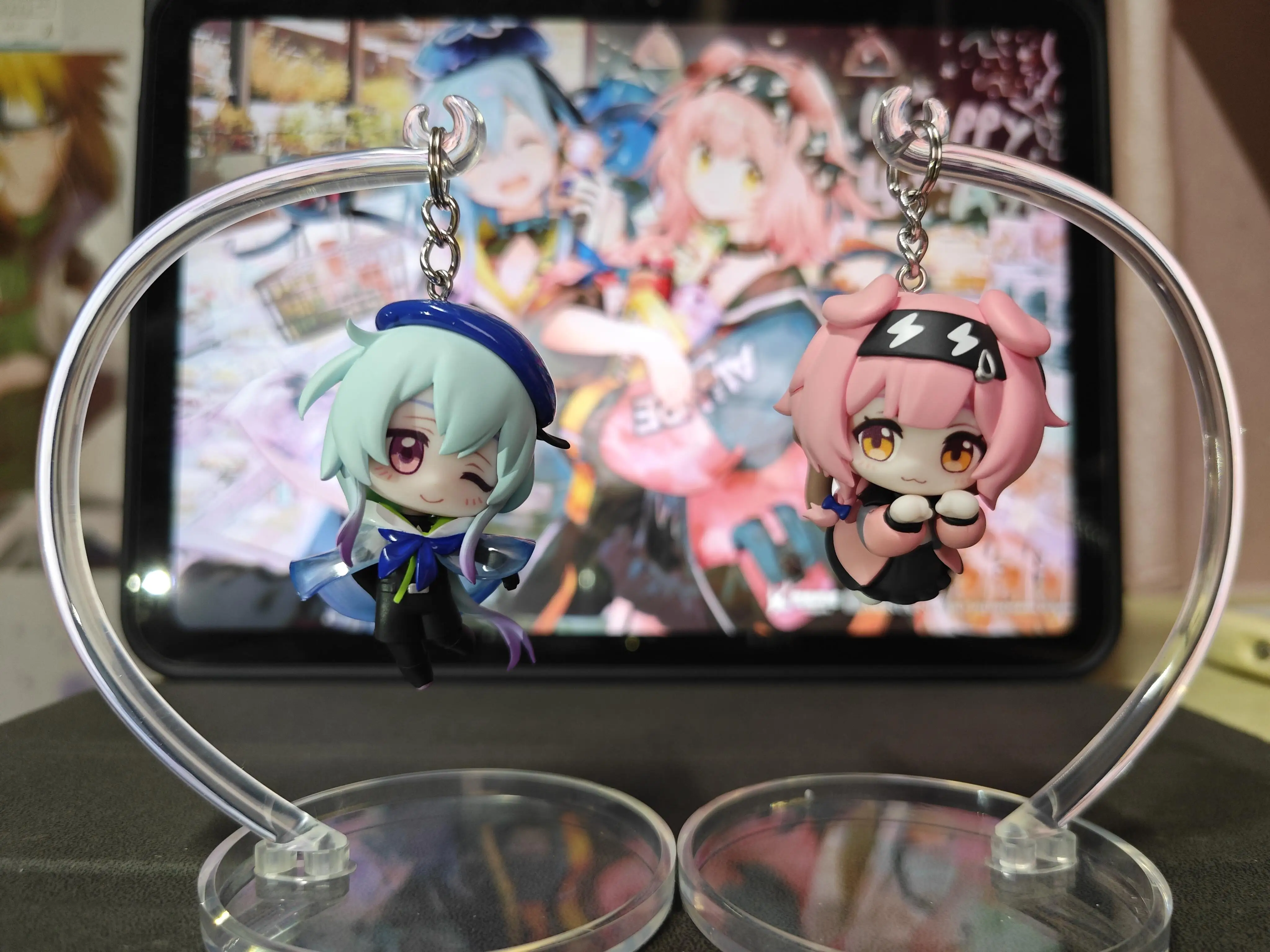 Original arknights myethos pendurar em mizuki goldenglow genuíno anime figura colecionável modelo bonecas estatueta ornamento brinquedos presentes