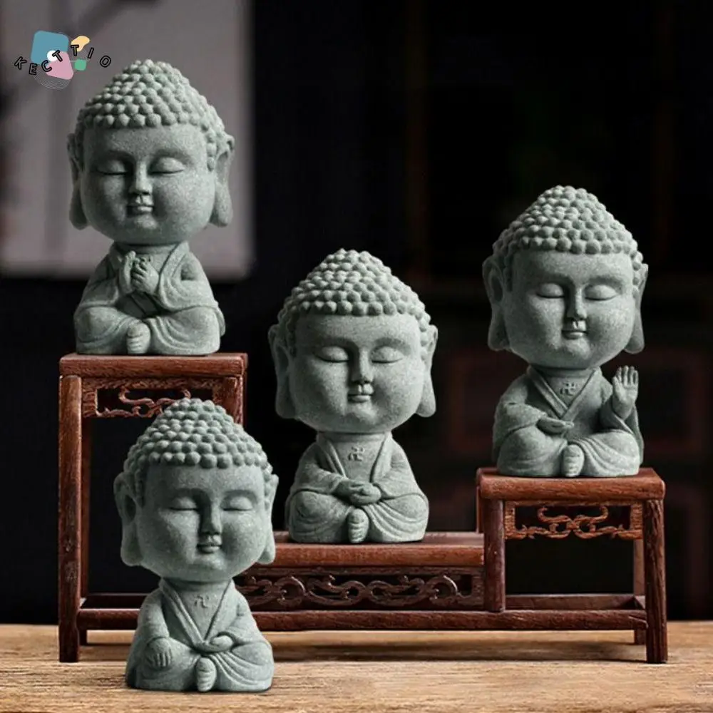 

Creative Micro Landscape Tathagata Ornaments Exquisite Handmade Little Monks Figurines Miniature Buddha Statues Garden
