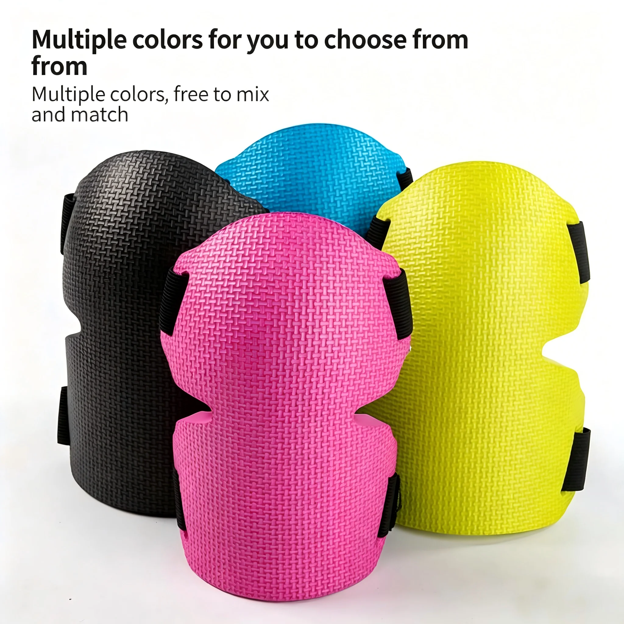 Extra Thick Foam Gardening Knee Pads for Women Men, Heavy Duty Knee Protectors with Adjustable Straps for Roofing Floor Work