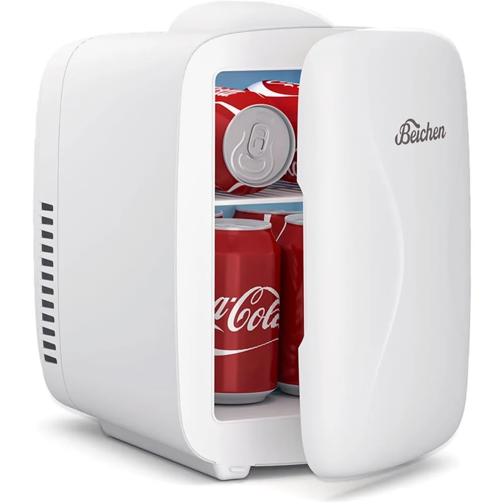 Mini Fridge [Upgrade], Small Fridge Rapid Cooling 4 Liter/6 Cans Skincare Fridge, Cooler and Warmer Refrigerators for Bedroom