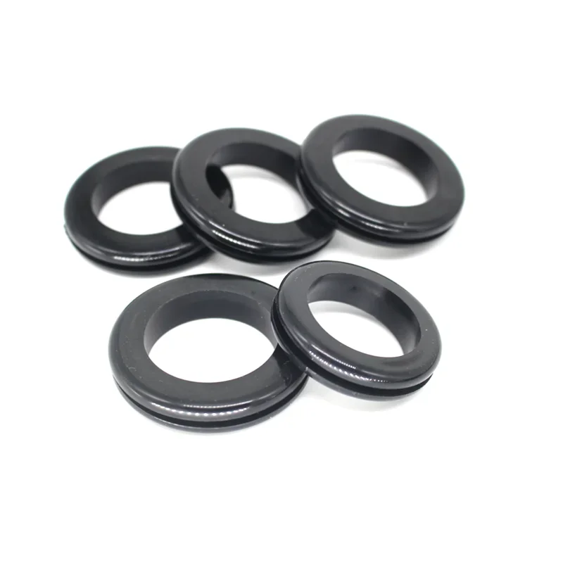 ID 25mm 30mm 35mm 40mm 50mm Black Rubber Seal Double Sided Protective Coil Wire Cable Hole Protection Ring Shim Washer Hardware