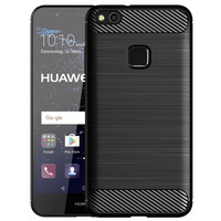 For Huawei P10 Lite Silicone Case Shockproof Cover for p10 lite Soft Phone Cases For P10lite Carbon Fiber Case Coque Fundas