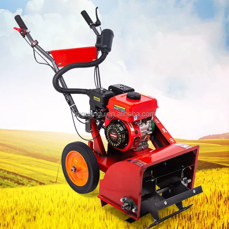 Power Tiller Mini Tiller Scarifying Machine, Gasoline Weeding and Plowing Machine, Furrowing Weeding Machine Weeder Micro