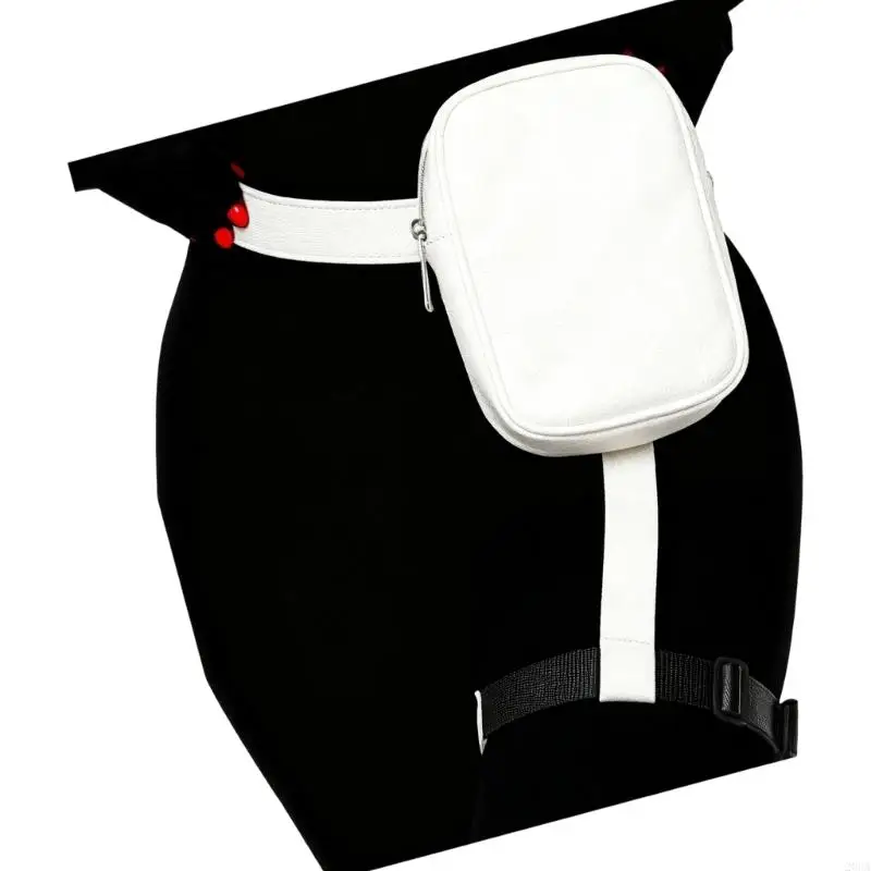 

Faux Leather Waist Hip Pack Drop Leg Bag Leg Harness Bag Thigh Pouches Hip Fannys Pack for Outdoor Fishing Hicking 20CA