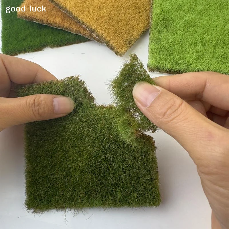 1.2CM Simulation Grass Lawn Model Grass Cluster Plant Vegetation Platform Decor DIY Sandtable/Railway/Garden Scenery 1BOX