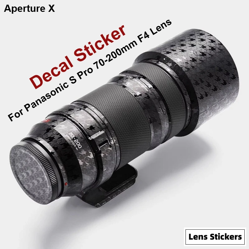 For Panasonic S Pro 70-200mm F4 Lens Sticker Anti-Scratch Coat Wrap Protective Film Body Protector Decal Skin 70-200F4 70 200pro
