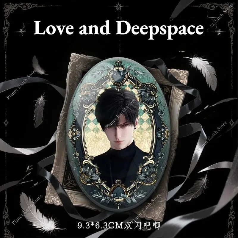 Game Love en Deepspace Sylus Caleb Rafayel Zayne Xavier Cosplay Anime Feather Ellipse & Square Badge Emblem Broche Fans Geschenken