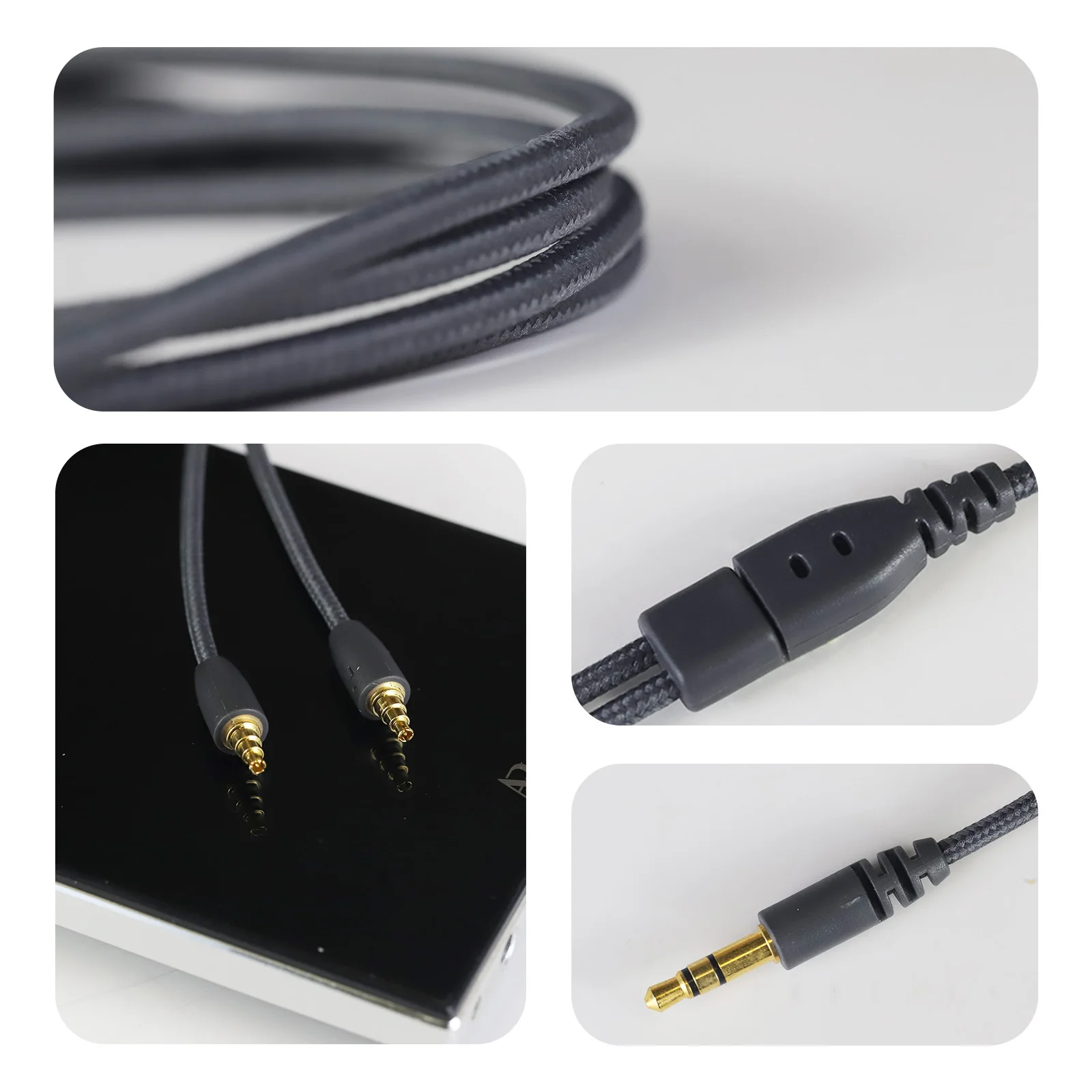 OKCSC IE40 PRO Earphones Cable HIFI Audio Cable for Sennheiser IE40 PRO 3.5mm Oxygen Free Copper Gold-plated Plug Earbuts Cable