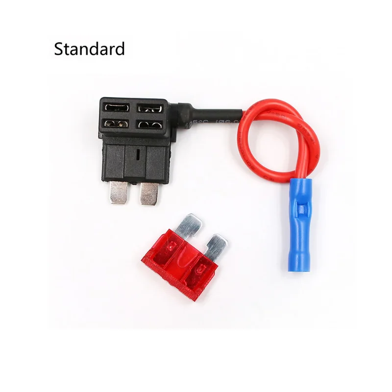 M/S/Mini ATM Auto Fuse Adapter tap Dual Circuit Adapter Holder For Car Auto Truck with Blade Auto Fuse