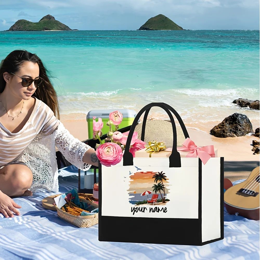 Custom Retirement Tote Bag for Women, Reusable Shopping Handbag, Ideal Mother's Day & Graduation Gift for Daily Travel