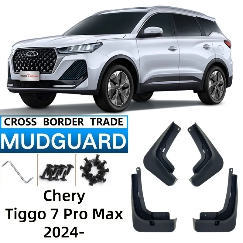 Cubierta de guardabarros para coche, embellecedor exterior antisuciedad, protector contra salpicaduras, piezas decorativas para Chery Tiggo 7 Pro Max Xcite x-cross 7