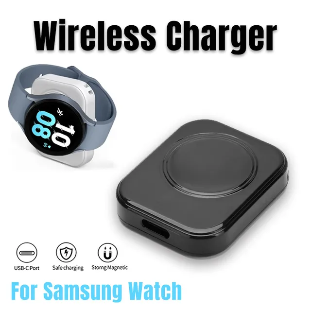 Bezprzewodowa ładowarka magnetyczna typu C do zegarka Samsung Galaxy Ultra/7/6/6 Classic/5 Pro/5/4 /4 classic/3/aktywne szybkie ładowanie