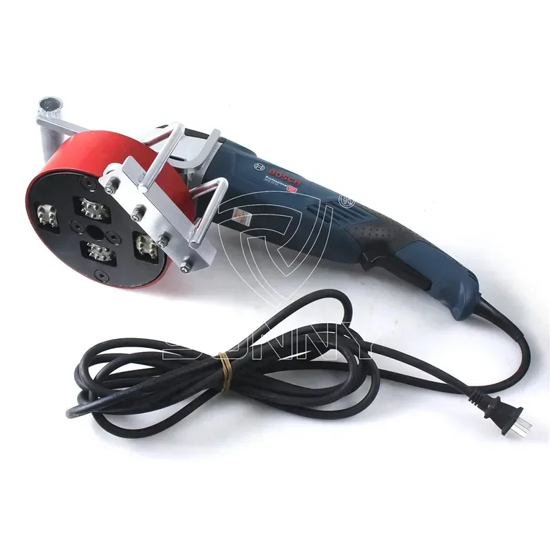 4 Head Angle Grinder Bush Hammer Plate With Locating Device, electric handheld angle grinder with locator