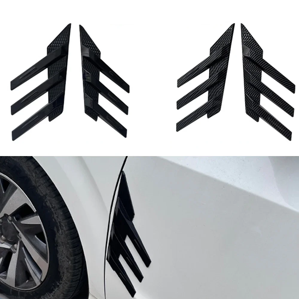 Rear Windshield Side Spoiler Side Vents Decoration General Window Louvers Universal Exterior Decorative Rear Wing  Accessories