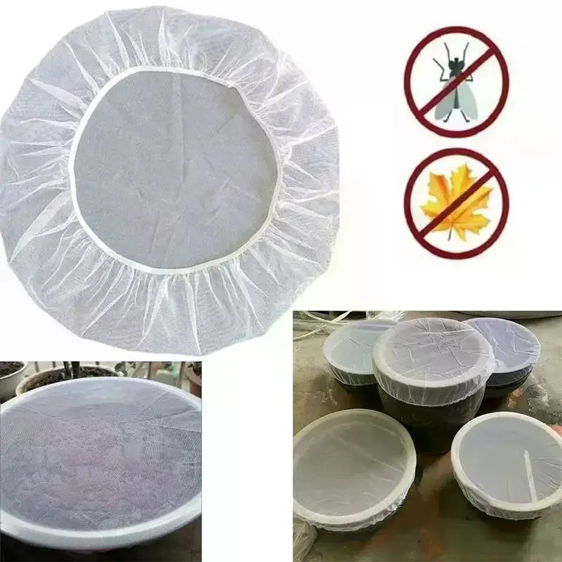 Outdoor Mesh Cover Netting For Rain Barrels Water Collection Buckets Cover Water Tank Protection Garden Supplies