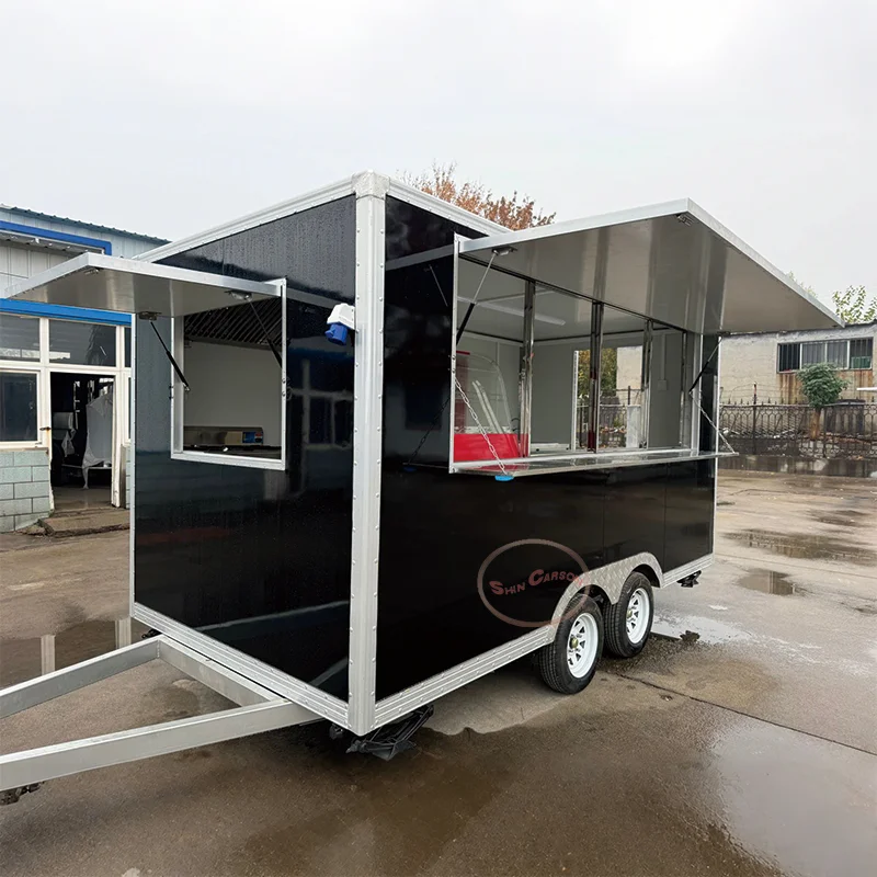 

Outdoor Food Trailer with Ample Space - Practical Sturdy And Durable Mobile Kitchen for Food Vendors And Catering Services