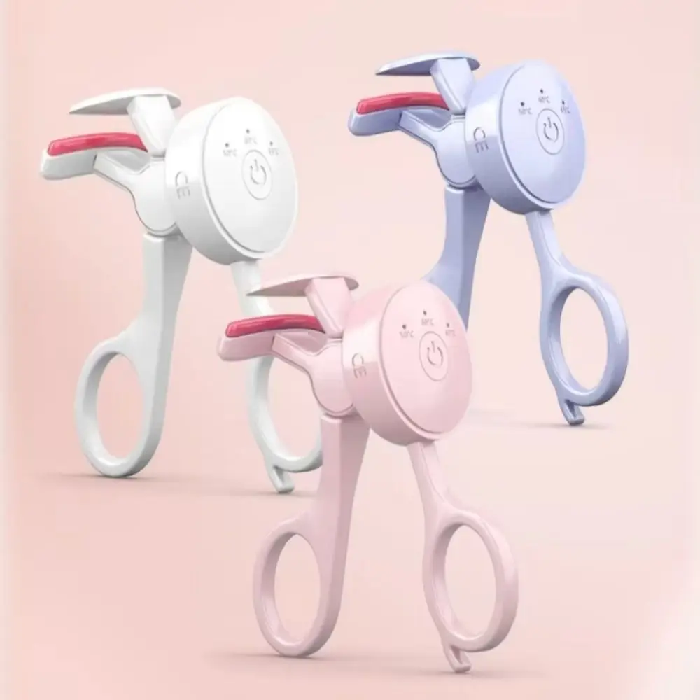 Rizador de pestañas eléctrico de calentamiento rápido, carga USB, rizador de larga duración, Clip de pestañas, herramientas de maquillaje de temperatura ajustable