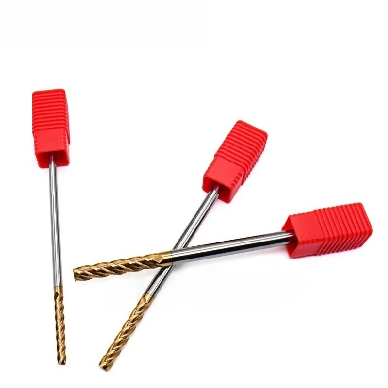 Milling Cutter Alloy Coating Tungsten Steel Tool HRC55 Cnc Endmill Top Lengthen Milling Cutter Kit Milling Flat Bottom Long