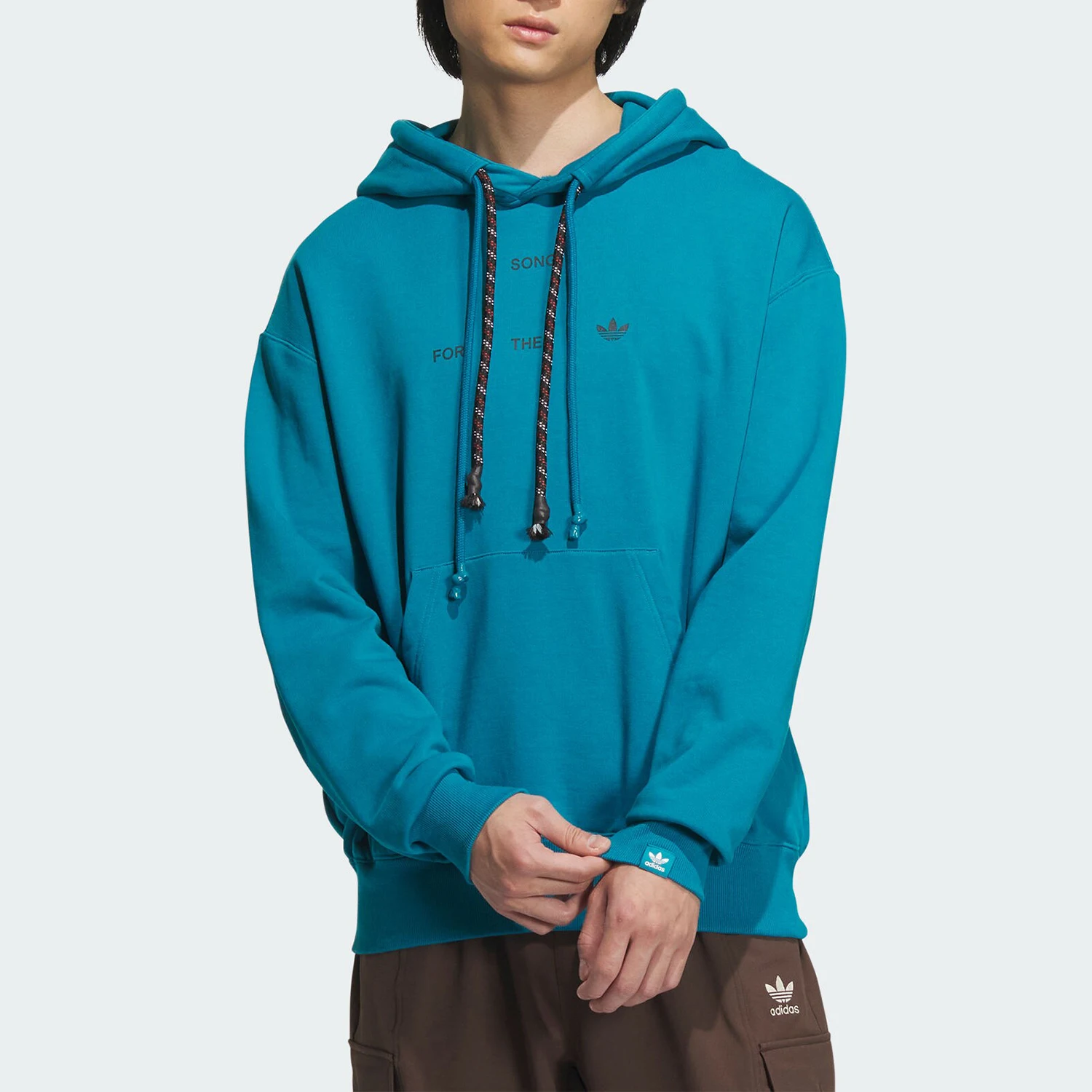 

Adidas оригинальная спортивная свободная толстовка унисекс Trefoil с капюшоном IY9518