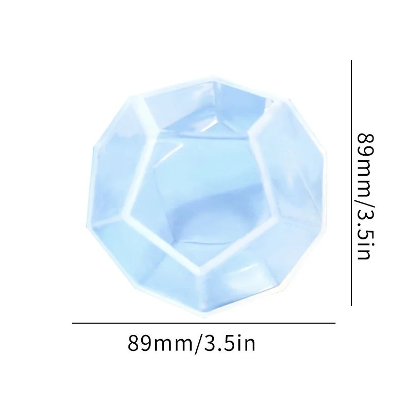 Diy Crystal Epoxyhars Mal Vloeibare 5-zijdig Gesneden Oppervlaktebol Micro Landschap Siliconen Mal