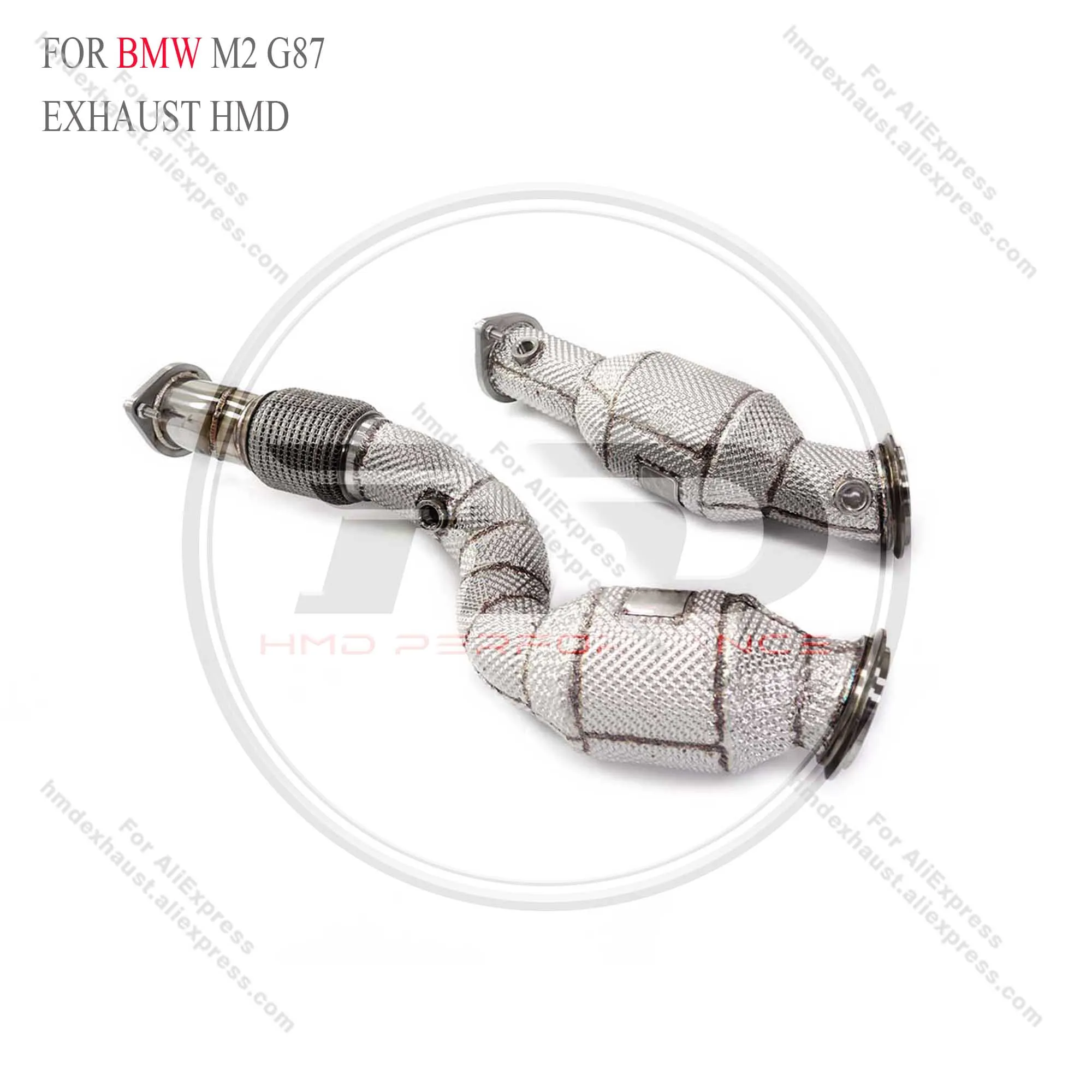 HMD Exhaust System High Flow Performance Downpipe for BMW M2 G87 3.0T With Heat shield