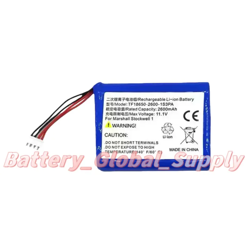 

Battery for Bluetooth Speaker TF -2600-1S3PA 2600mah Brand New -
