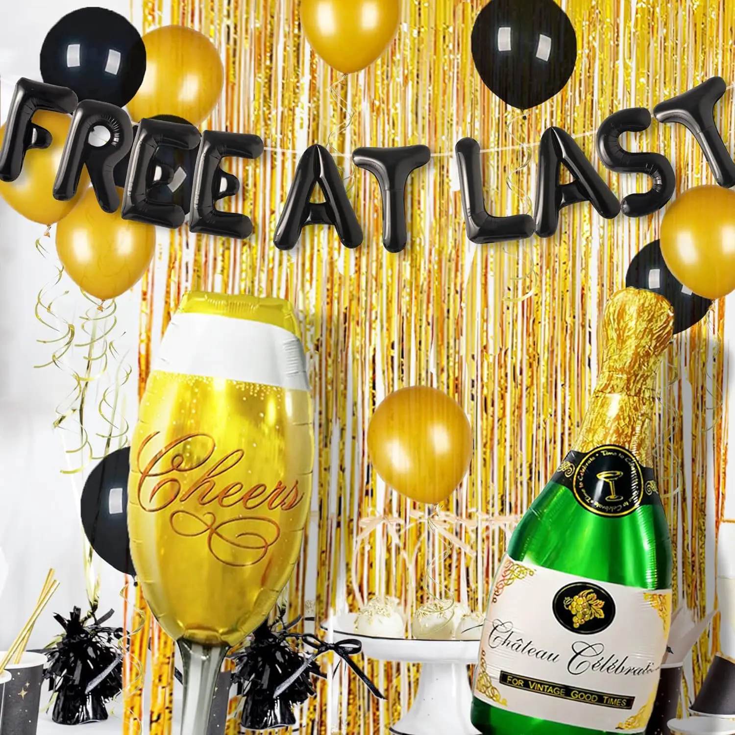 free at last balloon Party Decoration Letter Banner Divorce Party Decoration Breakup Party