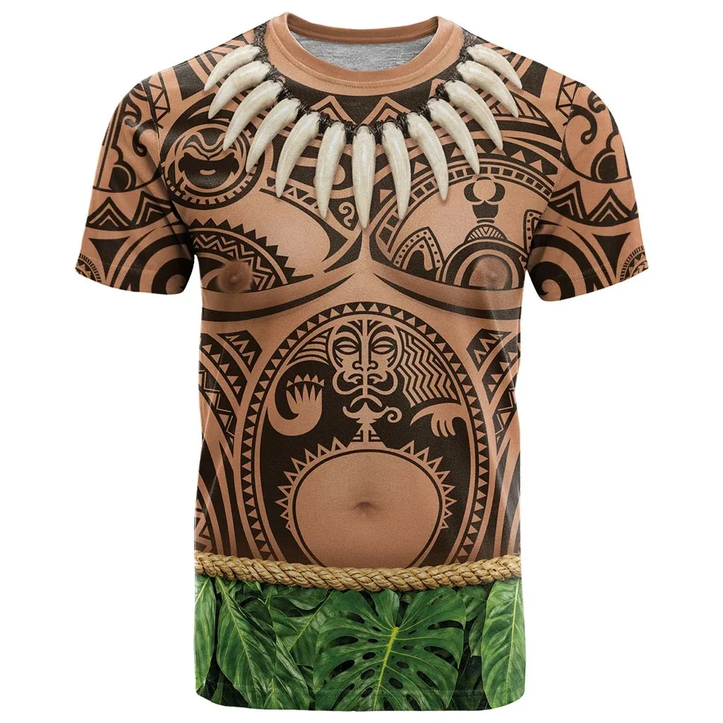 Men's Vintage Tribal Mask Totem Print T-shirt for Casual Gathering, Crew Neck, Quick Dry Breathable Casual Short Sleeve Tee