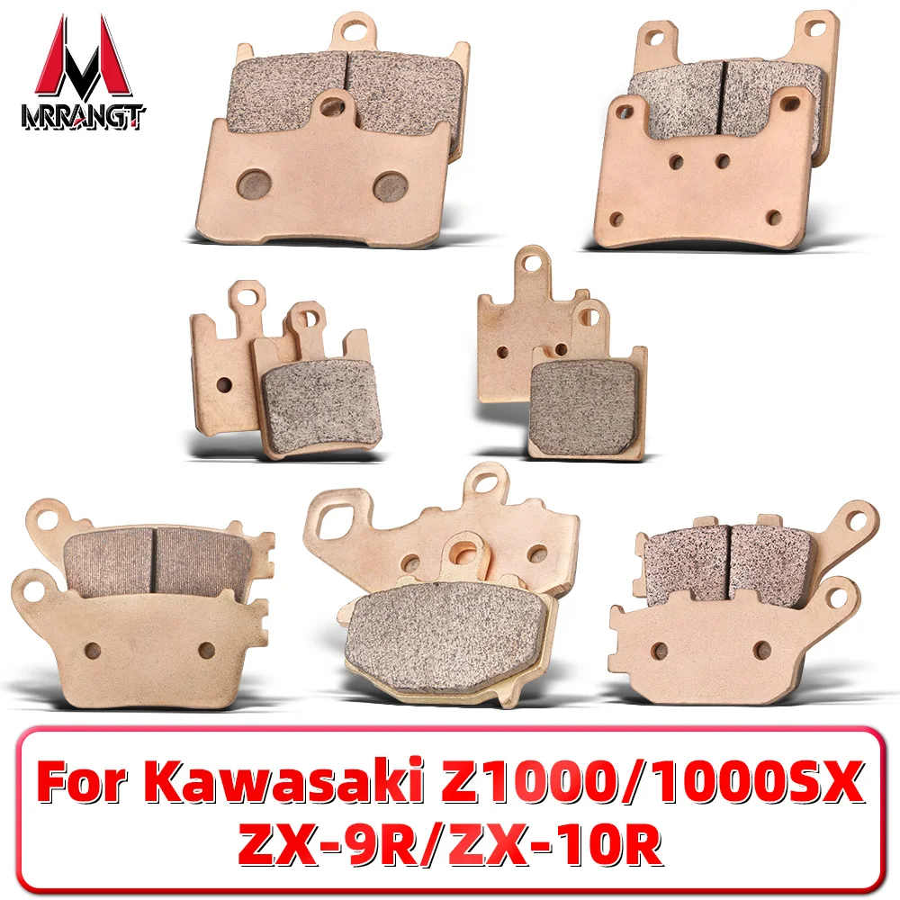 

MRRANGT Motorcycle Brake Pads Set For Kawasaki Z1000 Z1000SX Ninja ZX10R ZX9R 2003-2017 Sintered Metal Front Rear