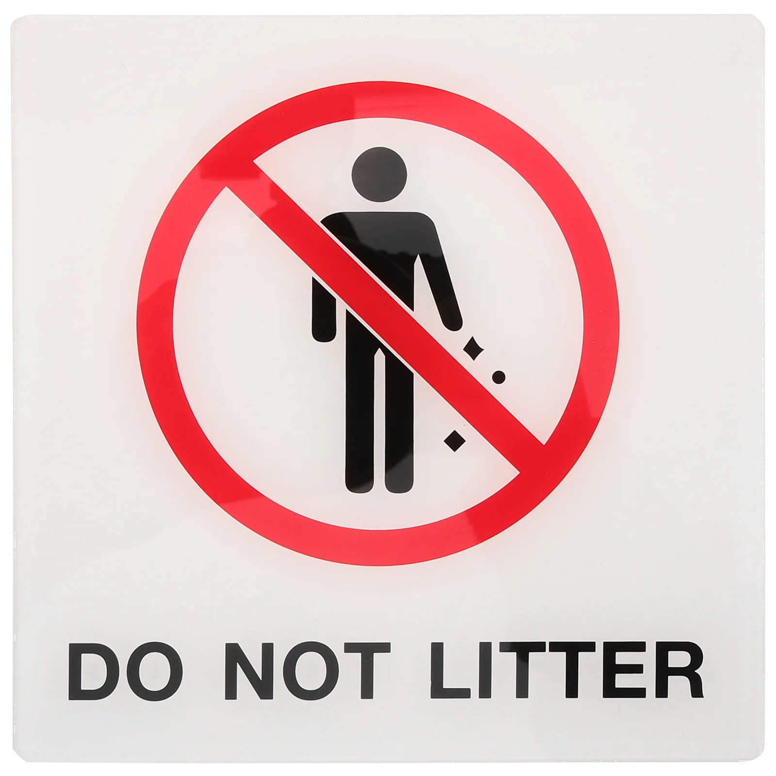 

No Knocking Signs Acrylic Material Clear Sticker Wall Door Installation Public Reminder Modern Design Notice Board
