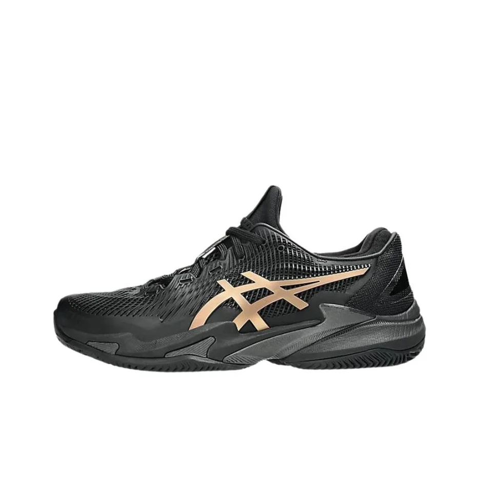 ASICS Court FF 3 Tennis Shoes Men's Black Gold 1041A537-960