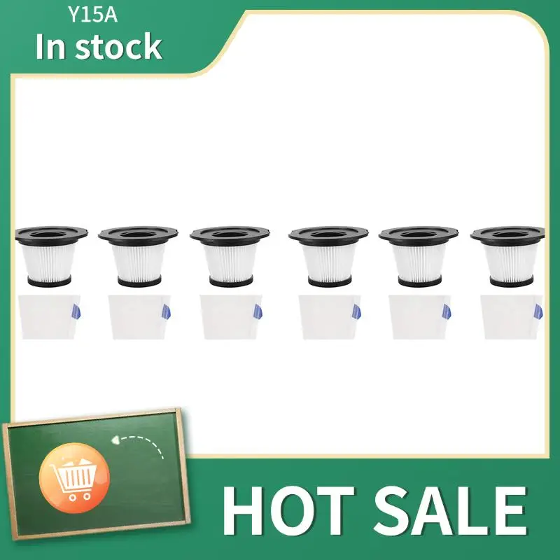 

Y15A 6 Pack Replacement HEPA Filter Compatible For MOOSOO K17 Cordless Vacuum