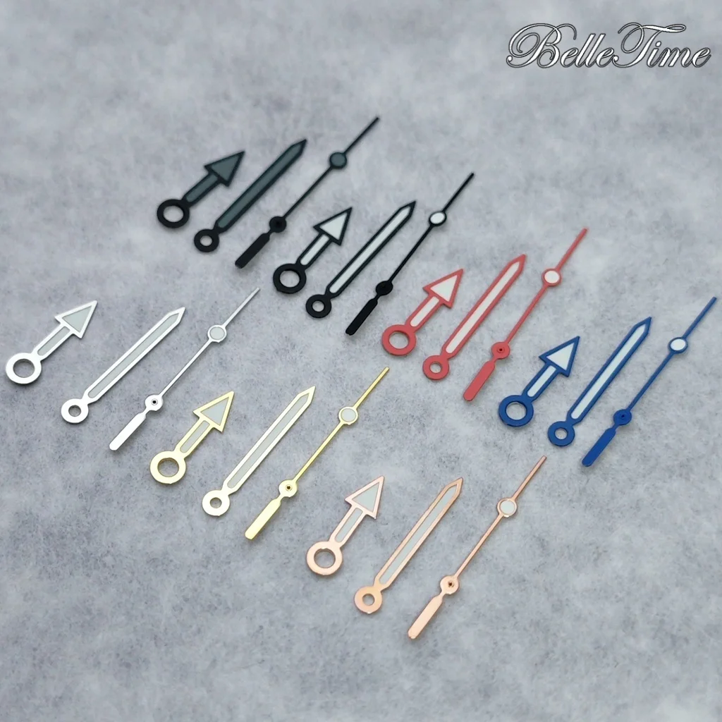 NH35 Hands C3 Green Luminous Silver/Black/Rose Gold/Gold Watches Pointers For NH35/NH36/4R/7S Movement Watches Pointers