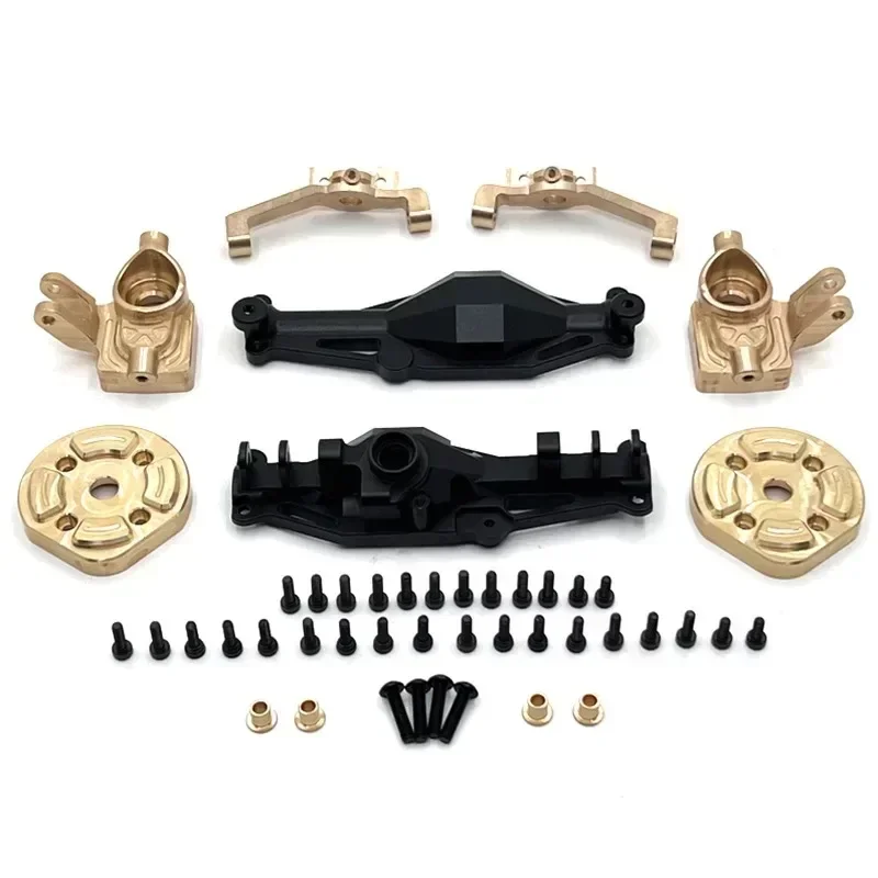 

MJX H12Y H12Y+ RC Car Metal Upgrade Rear Axle Housing, Brass Rear Cup & Gear Cover - 6061 Aluminum & Brass Construction