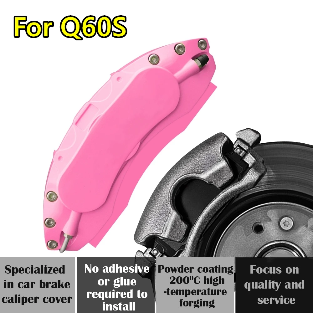 

For Infiniti Q60S Inspiration Car Brake Caliper Cover Aluminum Alloy Exterior Kit Fit 3.7L 2013