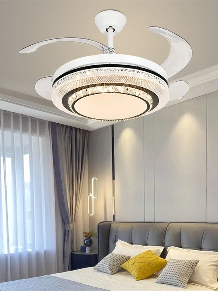 Chandelier communication living room modern ceiling fan luxury ceiling lighting with light ceiling fan