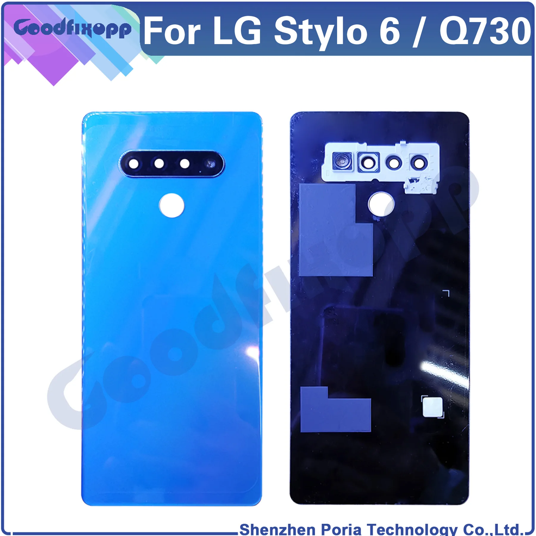 

For LG Stylo 6 Q730 Battery Back Case Cover Rear Lid Housing Door Repair Parts Replacement