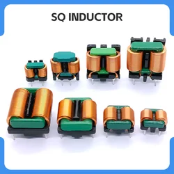 SQ inductor 1918 2/5/8/10/15/20/30mH vertical high current flat copper wire filter direct pin magnetic ring coil
