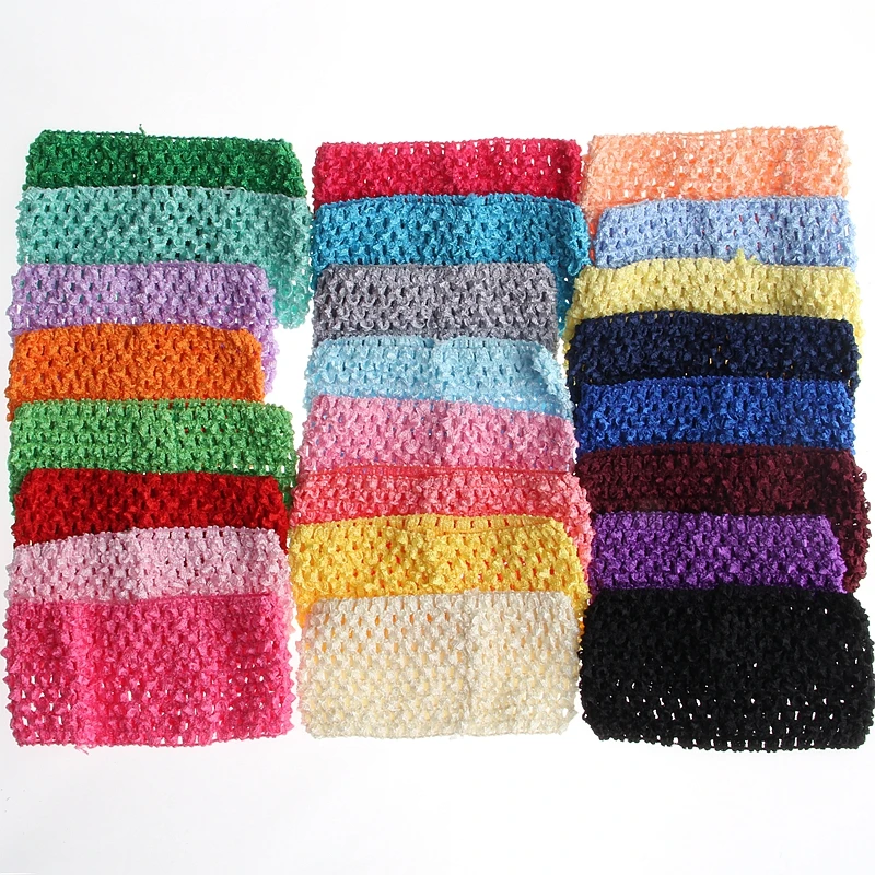 

60PCS 7CM 2.76" Wide Knit Headband Hair Elastic Band Hair Accessories Hollow out Hairband Fashion Head wear