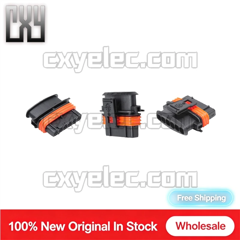 1928403202 6Pin Female Connector Housing Only Waterproof Black With CPA Lock For Car Accelerator Pedal Sensor Wiring  Harness