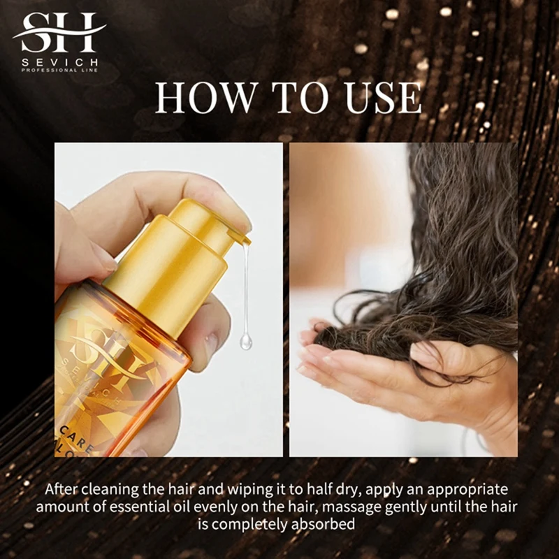 Sevich Hair Care Essential Oil Camellia Seed Oil Smoothes Hair Scales and Nut Seed Oil Softens Hair 50Ml	