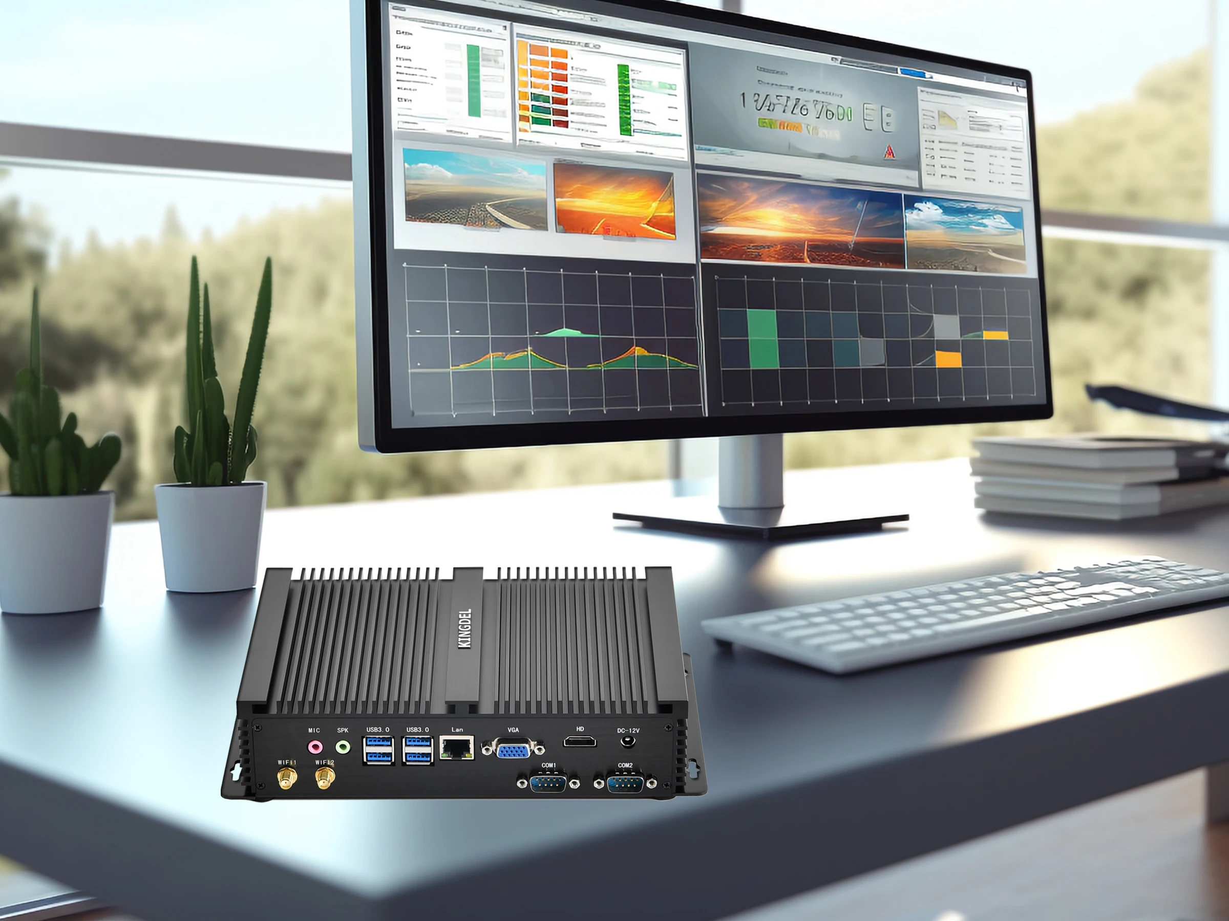 

Intel i7 5550U i3 4010U 5005U i5 4200U Безвентиляторный микропромышленный компьютер 16 ГБ ОЗУ 2 COM RS232 HDMI Nettop Мини-ПК ТВ-приставка