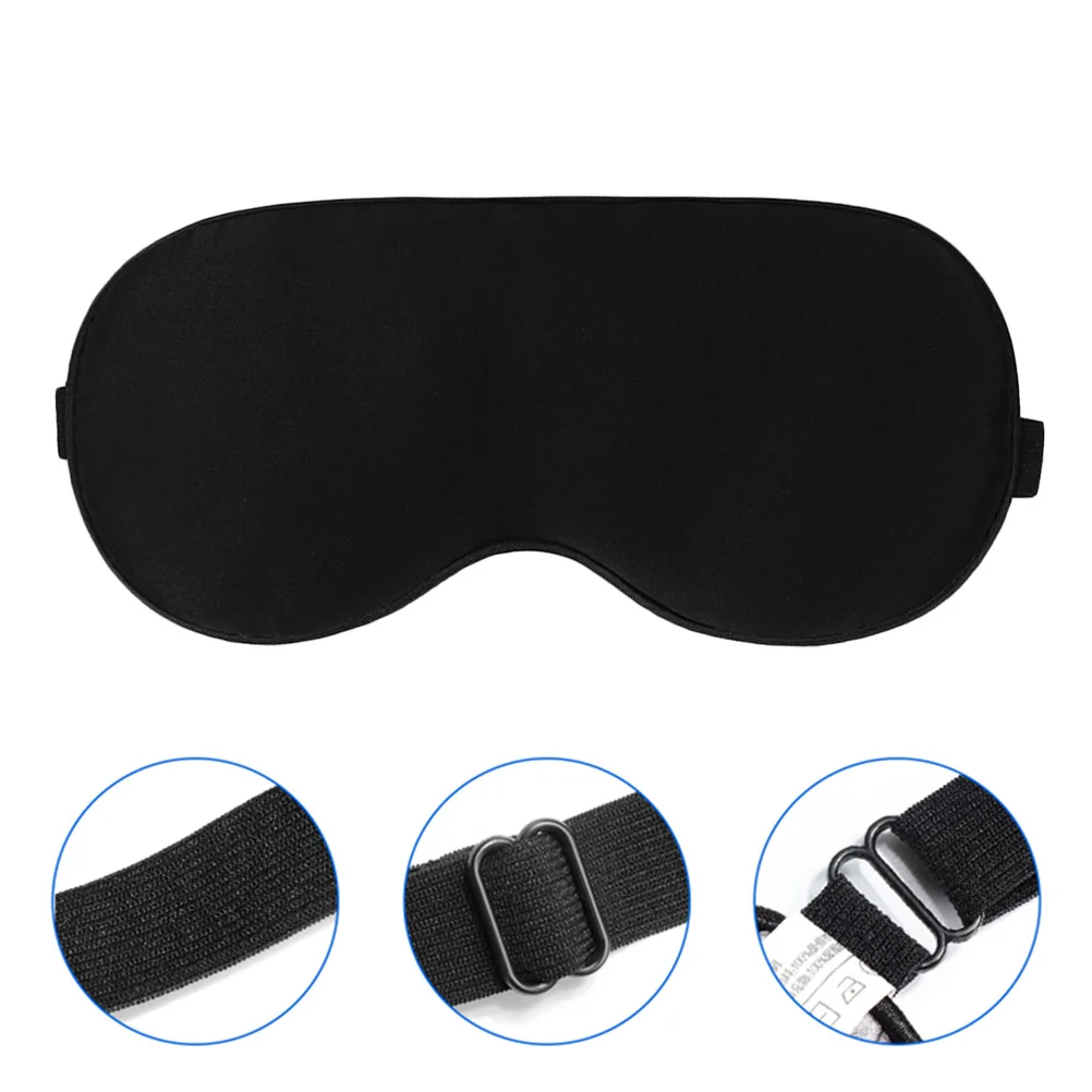 

Eyemask Silk Satin Blindfold to Sleep Black Womens for Sleeping Masks Sleepmask